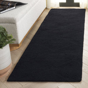 Safavieh Rodeo Hand-tufted Area Rug - Luxurious Wool & Cotton Blend With Geometric Design For Elegant Spaces Black 80% Wool & 20% Cotton Rd676z-6r
