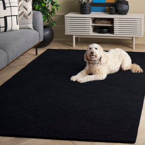 Safavieh Rodeo Drive Hand-tufted Area Rug - Elegant Geometric Design In Luxurious Wool And Cotton Blend Black 80% Wool & 20% Cotton Rd676z-9