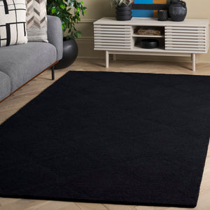 Safavieh Rodeo Drive Hand-tufted Area Rug - Elegant Geometric Design In Luxurious Wool And Cotton Blend Black 80% Wool & 20% Cotton Rd676z-9