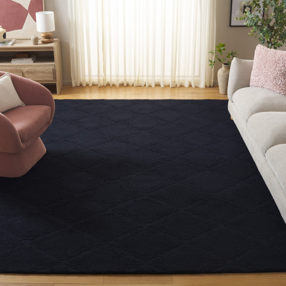 Safavieh Rodeo Drive Hand-tufted Area Rug - Elegant Geometric Design In Luxurious Wool And Cotton Blend Black 80% Wool & 20% Cotton Rd676z-9