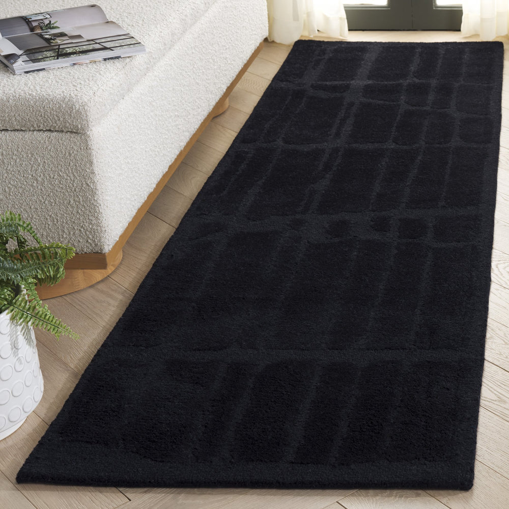 Safavieh Rodeo Drive Luxurious Hand-tufted Area Runner Rug – Soft Wool Blend For Elegant Home Decor Black 80% Wool & 20% Cotton Rd678z-28