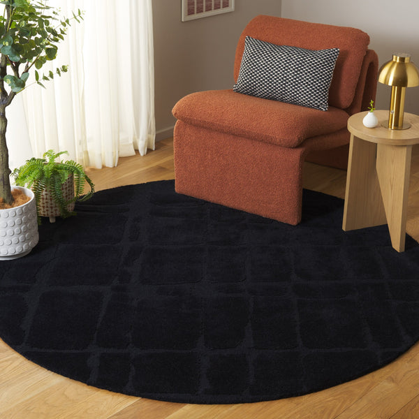 Safavieh Rodeo Drive Luxurious Hand-tufted Area Runner Rug – Soft Wool Blend For Elegant Home Decor Black 80% Wool & 20% Cotton Rd678z-6r