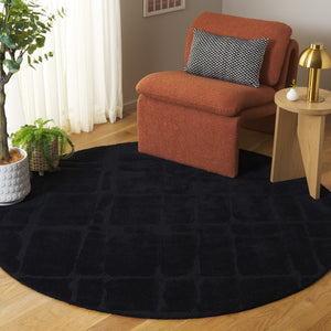 Safavieh Rodeo Drive Handcrafted Area Rug - Luxurious Elegance For Timeless Décor With Durable Comfort Black 80% Wool & 20% Cotton Rd678z-4