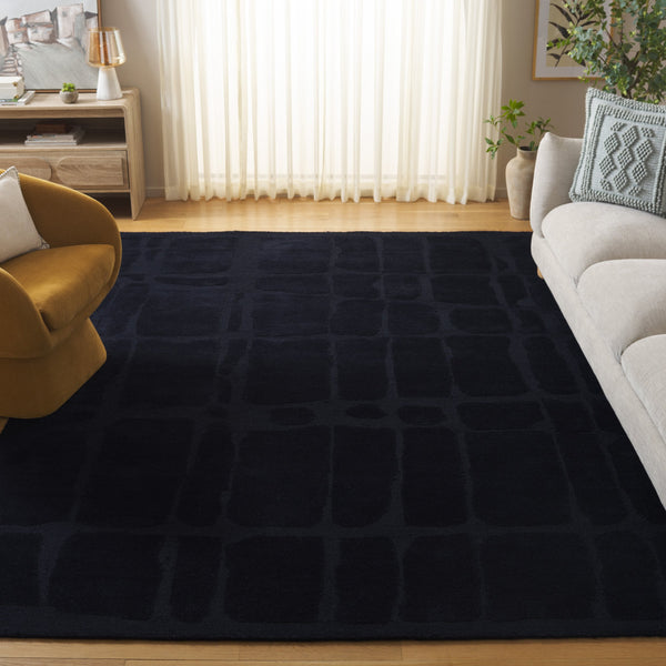 Safavieh Rodeo Drive Luxurious Hand-tufted Area Runner Rug – Soft Wool Blend For Elegant Home Decor Black 80% Wool & 20% Cotton Rd678z-8