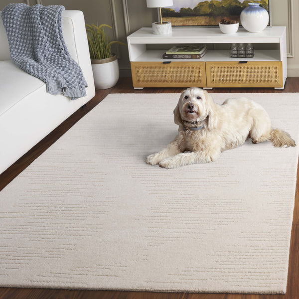 Safavieh Rodeo Drive 679a Ivory Area Rug - Hand-tufted Luxury Blend, 5' X 8', Plush Comfort & Timeless Elegance Ivory 80% Wool & 20% Cotton Rd679a-5