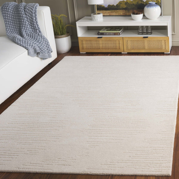 Safavieh Rodeo Hand-tufted Wool And Cotton Rug - Timeless Elegance For Hallways And Entryways In Any Decor Ivory 80% Wool & 20% Cotton Rd679a-28