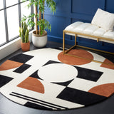 Safavieh Rodeo Drive 856 Hand Tufted Contemporary Rug IIX Ivory / Black RD856A-6R