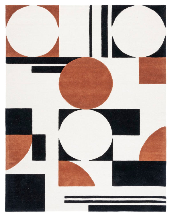 Safavieh Rodeo Drive 856 Hand Tufted Contemporary Rug IIX Ivory / Black RD856A-8