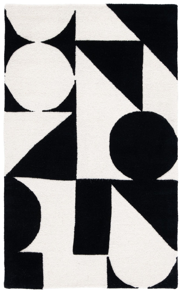 Safavieh Rodeo Drive 857 Hand Tufted Contemporary Rug IIX Ivory / Black RD857A-3