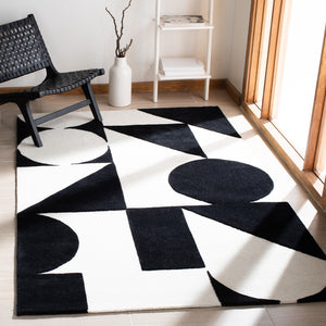 Safavieh Rodeo Drive 857 Hand Tufted Contemporary Rug IIX Ivory / Black RD857A-5