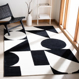 Safavieh Rodeo Drive 857 Hand Tufted Contemporary Rug IIX Ivory / Black RD857A-5