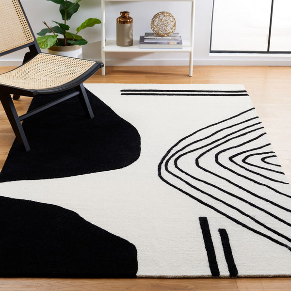 Rodeo Drive Hand Tufted Wool Cotton Contemporary Rug - Luxurious Design for Modern Homes