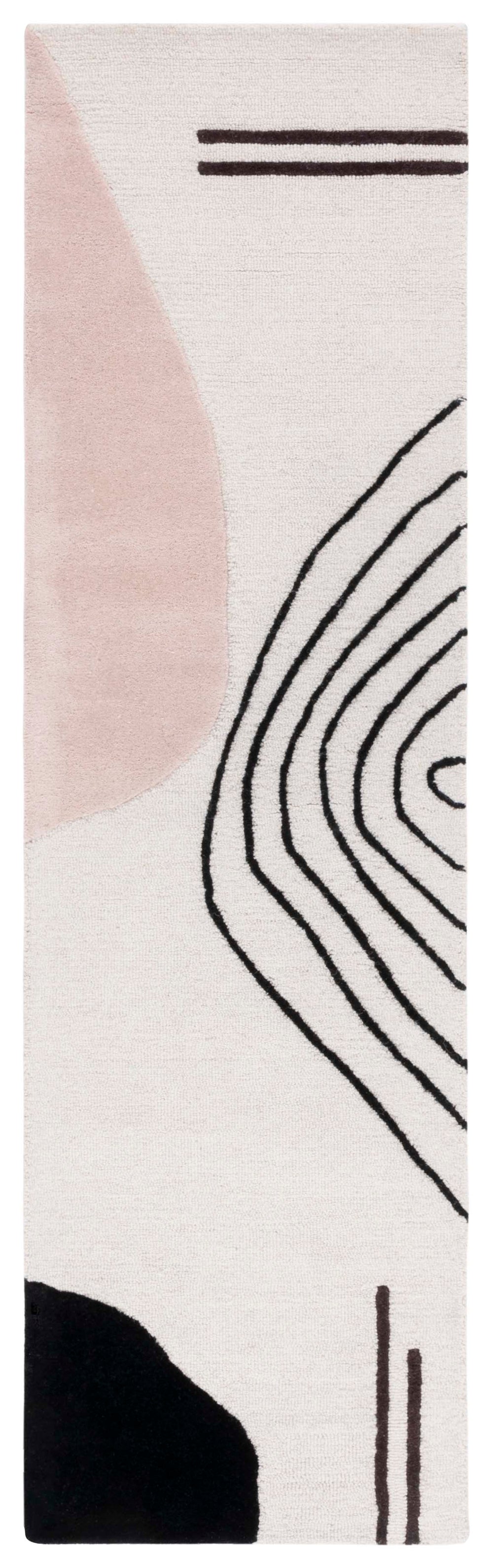Safavieh Rodeo Drive 860b Luxurious Wool Cotton Area Rug For Elegant Home Décor In Timeless Colors Ivory ,Blush Wool Cotton With Latex Rd860u-4r