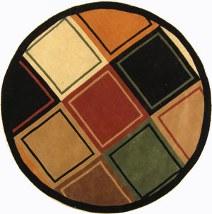 Safavieh Rodeo Drive Exquisite Wool Pile Rug – Luxurious Hand-tufted Area Rug To Elevate Your Home Decor Gold ,Black Wool Pile Rd861a-9