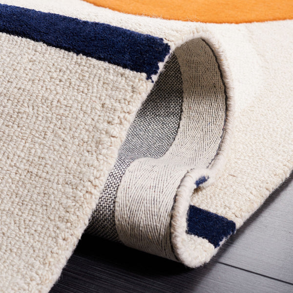 Rodeo Drive 883 Hand Tufted Contemporary Wool Cotton Rug with Latex Backing for Modern Spaces