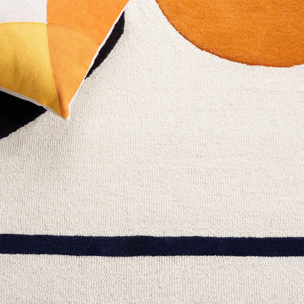 Rodeo Drive 883 Hand Tufted Contemporary Wool Cotton Rug with Latex Backing for Modern Spaces