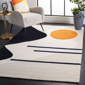 Rodeo Drive 883 Hand Tufted Contemporary Wool Cotton Rug with Latex Backing for Modern Spaces