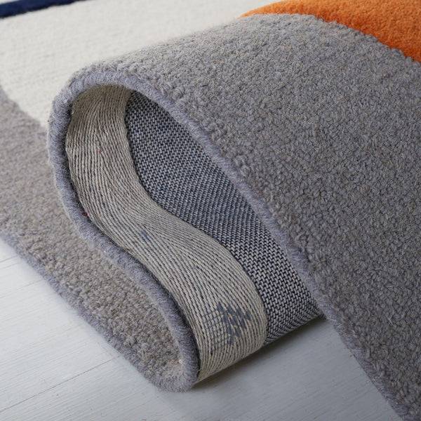 Rodeo Drive 883 Hand Tufted Contemporary Wool Cotton Rug with Latex Backing for Modern Spaces