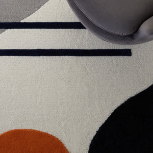 Rodeo Drive 883 Hand Tufted Contemporary Wool Cotton Rug with Latex Backing for Modern Spaces