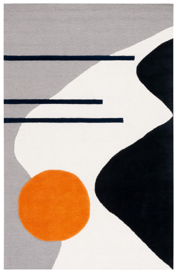 Rodeo Drive 883 Hand Tufted Contemporary Wool Cotton Rug with Latex Backing for Modern Spaces