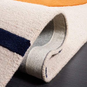 Rodeo Drive 883 Hand Tufted Contemporary Wool Cotton Rug with Latex Backing for Modern Spaces