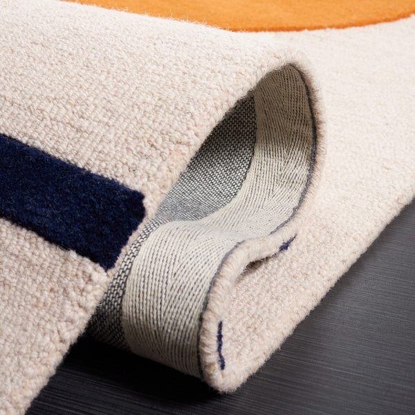 Rodeo Drive 883 Hand Tufted Contemporary Wool Cotton Rug with Latex Backing for Modern Spaces