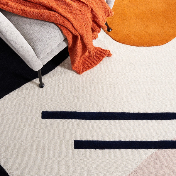 Rodeo Drive 883 Hand Tufted Contemporary Wool Cotton Rug with Latex Backing for Modern Spaces