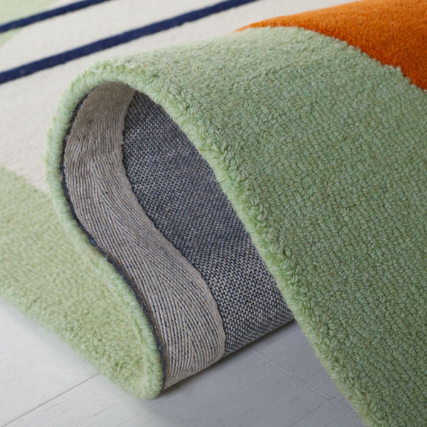 Rodeo Drive 883 Hand Tufted Contemporary Wool Cotton Rug with Latex Backing for Modern Spaces