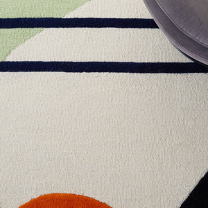 Rodeo Drive 883 Hand Tufted Contemporary Wool Cotton Rug with Latex Backing for Modern Spaces