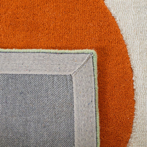 Rodeo Drive 883 Hand Tufted Contemporary Wool Cotton Rug with Latex Backing for Modern Spaces