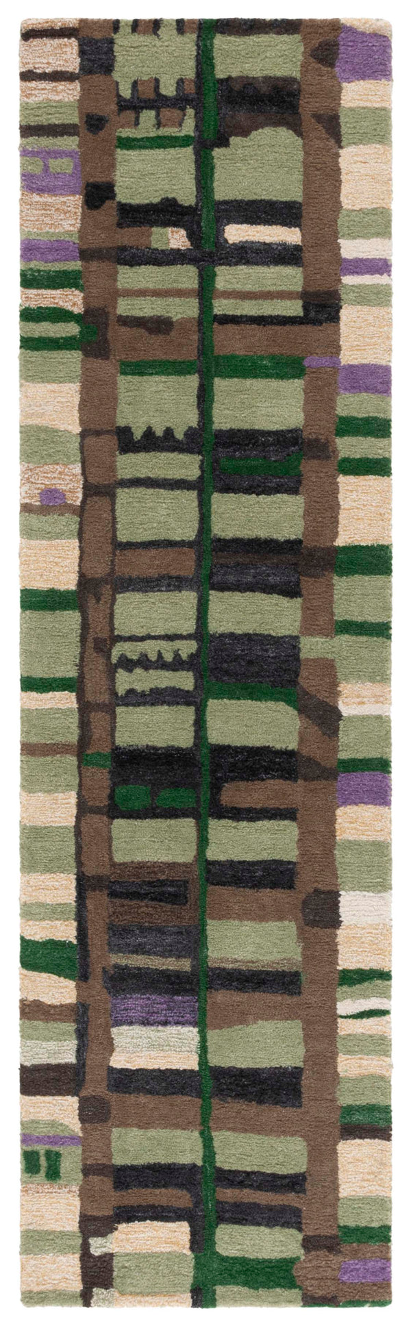 Safavieh Rodeo Exquisite Hand-tufted Area Rug In Rich Green And Purple For Stylish Home Décor Enhancement Green ,Purple Polyester Pile Rd976y-28