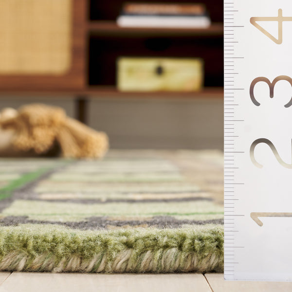 Safavieh Rodeo Exquisite Hand-tufted Area Rug In Rich Green And Purple For Stylish Home Décor Enhancement Green ,Purple Polyester Pile Rd976y-28