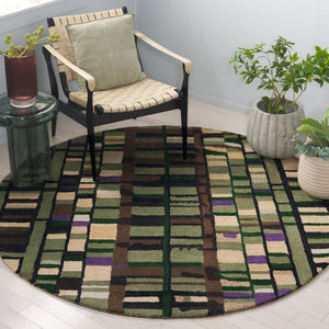 Safavieh Rodeo Exquisite Hand-tufted Area Rug In Rich Green And Purple For Stylish Home Décor Enhancement Green ,Purple Polyester Pile Rd976y-28