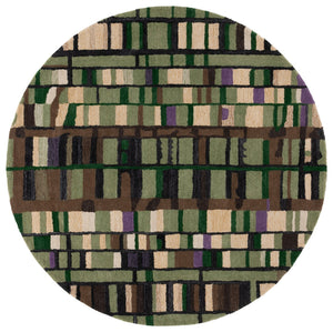 Safavieh Rodeo Exquisite Hand-tufted Area Rug In Rich Green And Purple For Stylish Home Décor Enhancement Green ,Purple Polyester Pile Rd976y-28