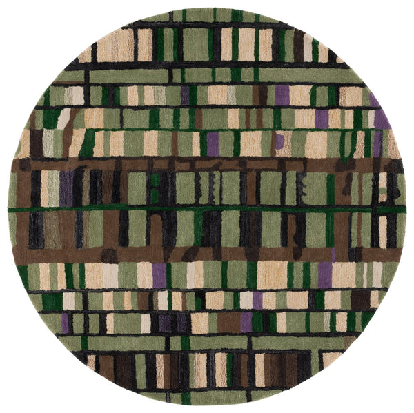 Safavieh Rodeo Exquisite Hand-tufted Area Rug In Rich Green And Purple For Stylish Home Décor Enhancement Green ,Purple Polyester Pile Rd976y-28