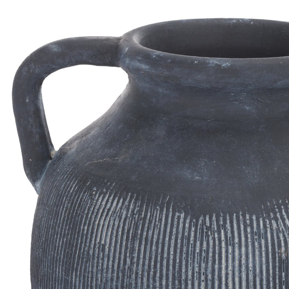 Safavieh MIRA, Handcrafted Black and White Stoneware Vase Set of 2 - Elegant Sculptural Decor for Any Space RDC1210A-SET2