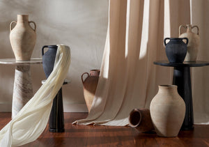 Safavieh MESA, 14.25" Handcrafted Stoneware Vase in Natural/Grey - Elevate Your Home Decor with Style RDC1211A