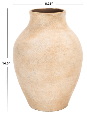 Safavieh MESA, 14.25" Handcrafted Stoneware Vase in Natural/Grey - Elevate Your Home Decor with Style RDC1211A