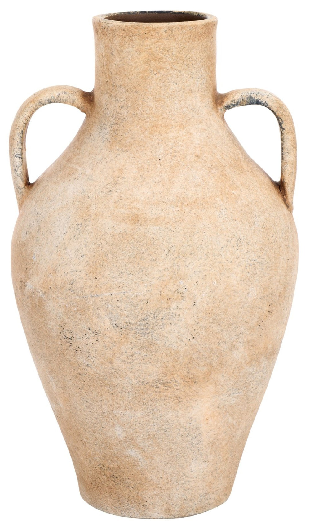 Safavieh MESA, 18" Stoneware Vase in Natural and Grey - Elegant Rustic Centerpiece for Modern Home Decor RDC1212A