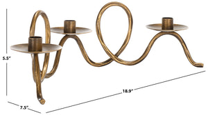 Safavieh Cian Rope Candleholder Centerpiece RDC2501A Brass