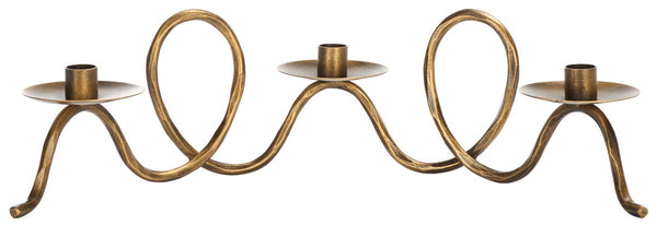 Safavieh Cian Rope Candleholder Centerpiece RDC2501A Brass