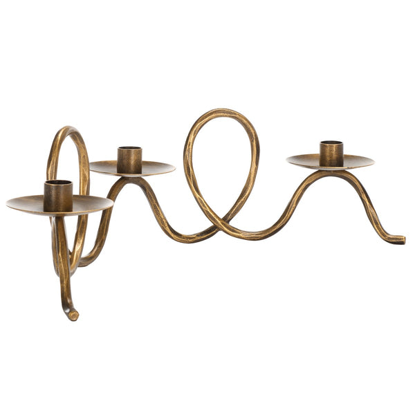 Safavieh Cian Rope Candleholder Centerpiece RDC2501A Brass