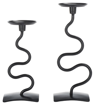 Safavieh Nisi Candleholder Set Of 2 RDC2502A-SET2 Black