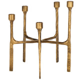 Safavieh Quyn  Taper Candleholder Centerpiece RDC2503A Brass