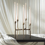 Safavieh Quyn  Taper Candleholder Centerpiece RDC2503A Brass