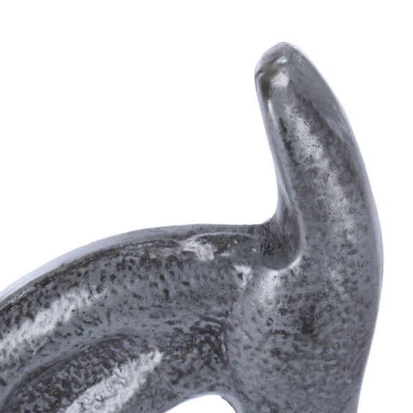 Safavieh Elva Cast Aluminum Equestrian Horse Sculpture Set Antique Nickel Mantel Accent RDC3001A-SET2