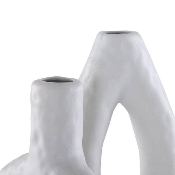 Safavieh PAOLETTE, Modern Stone Grey Ceramic Vase Set of 2 – Sculptural Decor for Contemporary Spaces RDC4011A-SET2