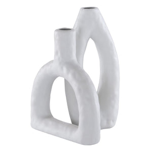 Safavieh PAOLETTE, Modern Stone Grey Ceramic Vase Set of 2 – Sculptural Decor for Contemporary Spaces RDC4011A-SET2