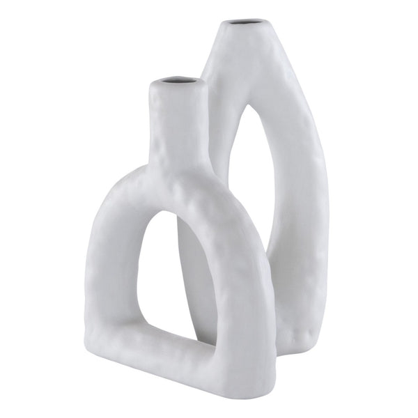 Safavieh PAOLETTE, Modern Stone Grey Ceramic Vase Set of 2 – Sculptural Decor for Contemporary Spaces RDC4011A-SET2
