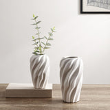 Safavieh Verdad, Cream, Ceramic, Vase Set Of 2 - Set of 2 XII23 Cream Ceramic RDC4021A-SET2